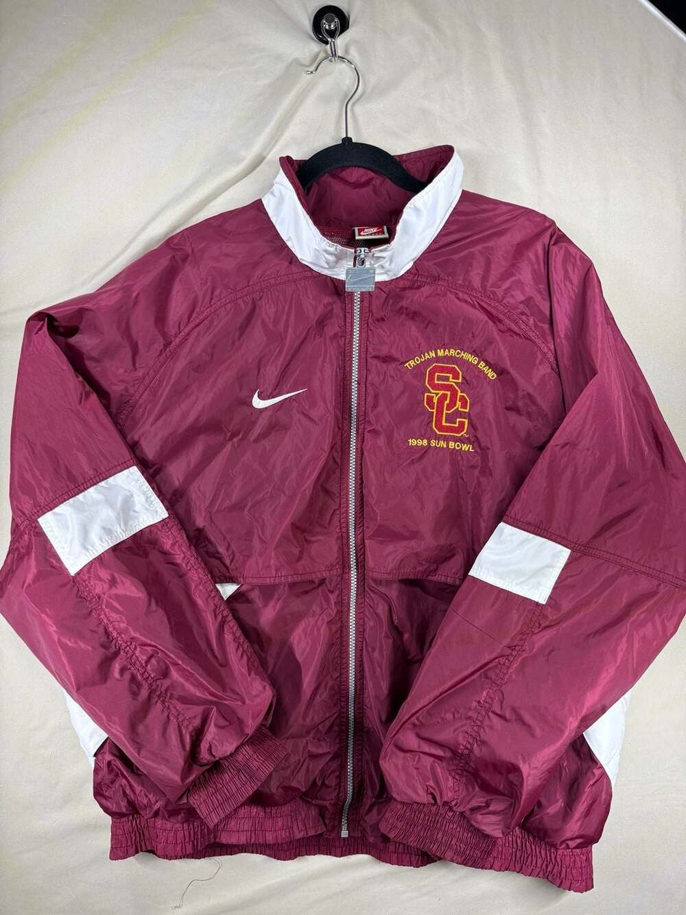 Nike USC Trojans 1998 Sun Bowl Windbreaker Size XL Vintage Jacket
